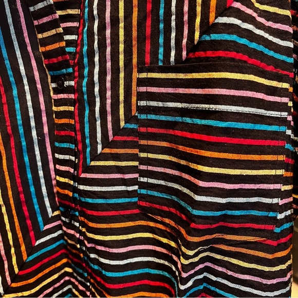 SOLID & STRIPED small blackout rainbow tunic coverup - Picture 5 of 5